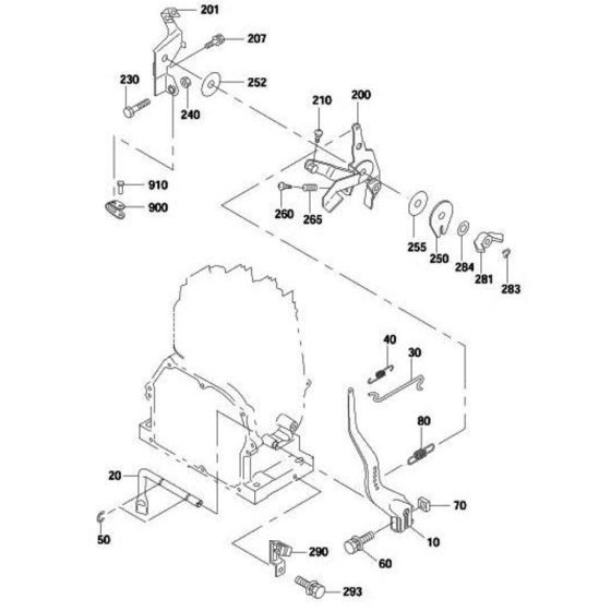 Governor, Operation Assembly for Robin / Subaru EY23 Engine