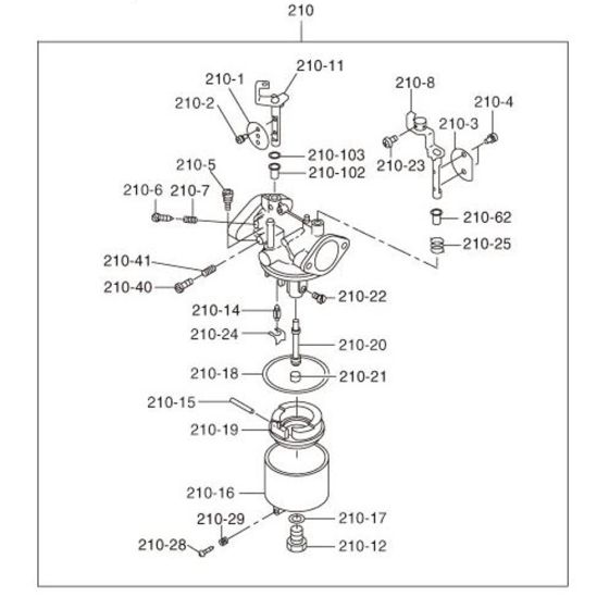 Carburettor Assembly for Robin / Subaru EY40 Engine