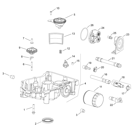 Lubrication  for Kohler EZT725 Engines