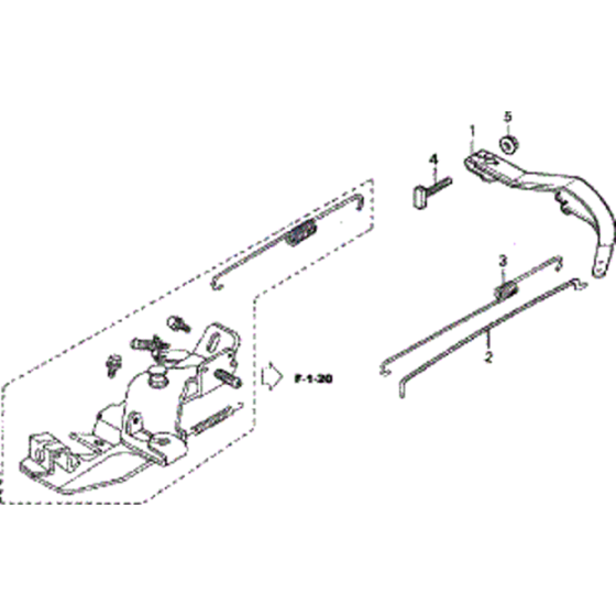 Speed Control Assembly for Honda F720 Large Tiller