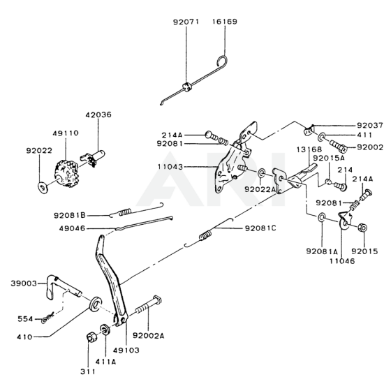 Control Equipment for Kawasaki FA130R Engine