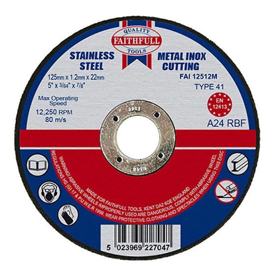 Metal Cut-Off Disc 125 x 1.2 x 22.23mm