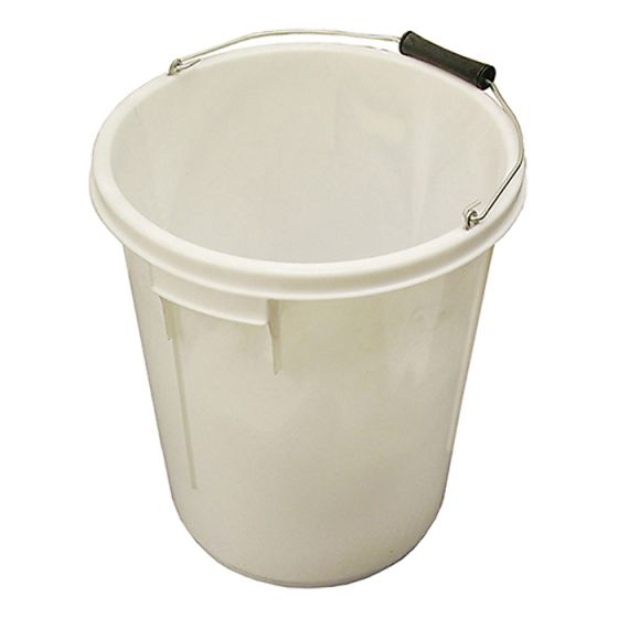 5 Gallon 25 litre Bucket - White by Faithfull