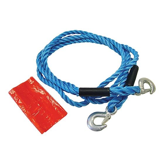 Tow Rope 4m Metal Hooks 2 Tonne by Faithfull - XHMTR2040