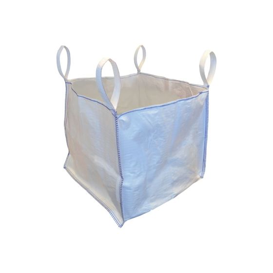 1 Tonne Bulk Woven Bag 900 x 900 x 800cm c/w four 30cm lifting loop 135G/M2