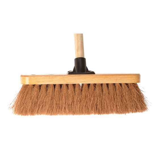 Broom Coco 30cm (12in) Head with 48in Handle by Faithfull