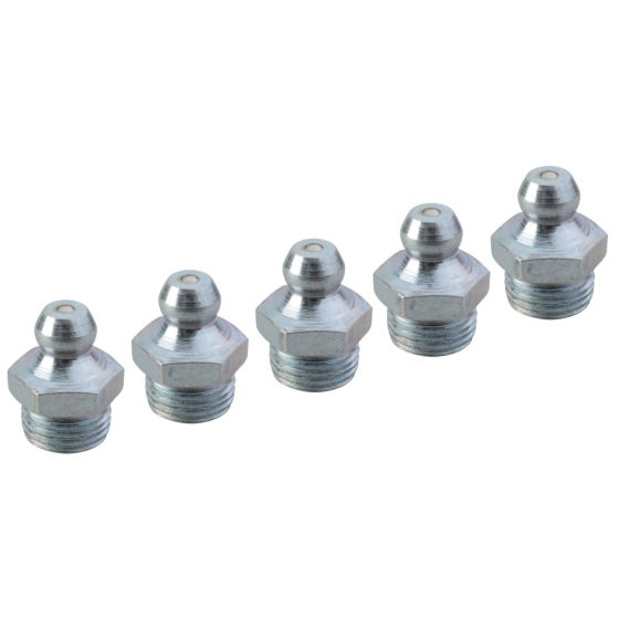 Faithful Grease Nipple Straight 1/8in BSP - Pack 5, OEM No. FAIGGN18BSP