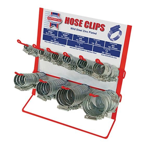 Hoseclip Display C/W Stock 100Pc by Faithfull