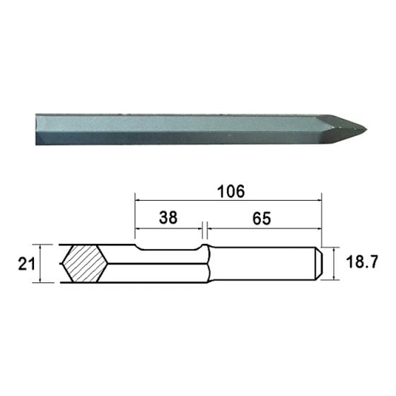 Point 450mm Kango Shank (914113) by Faithfull