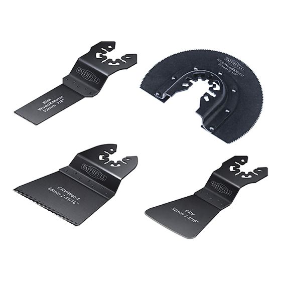 Multi-Function Tool Flooring Blade Set of 4 by Faithfull - M0010105