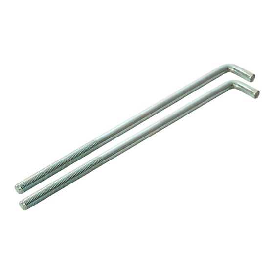 External Building Profile - 460 mm (18 in) Bolts (Pack of 2) by Faithfull - PROEXTB18