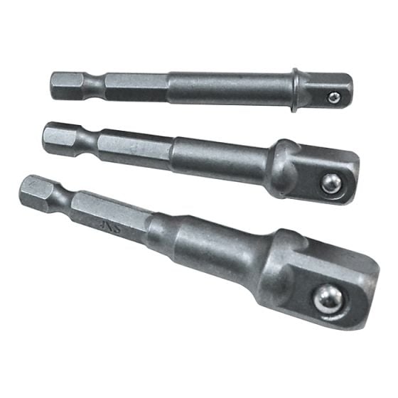 Hex to Square Drive Adaptor Set of 3 - Laser