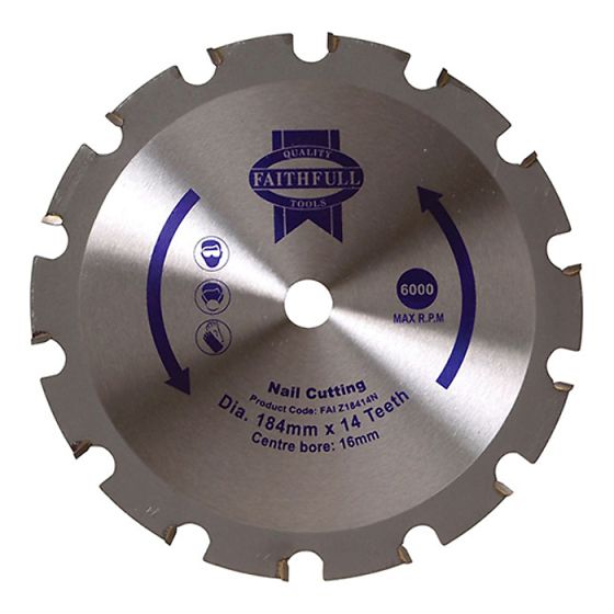 Circular Saw Blades 184mm Nail