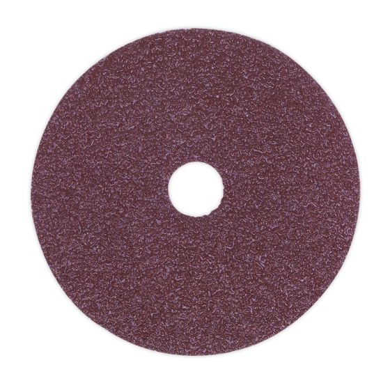 Sanding Disc Fibre Backed Dia.115mm 24Grit Pack of 25 Sealey Part No. FBD11524