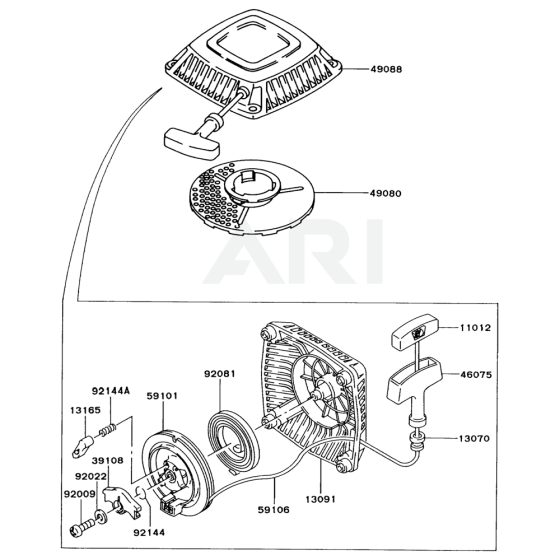 Starter for Kawasaki FC150V Engine