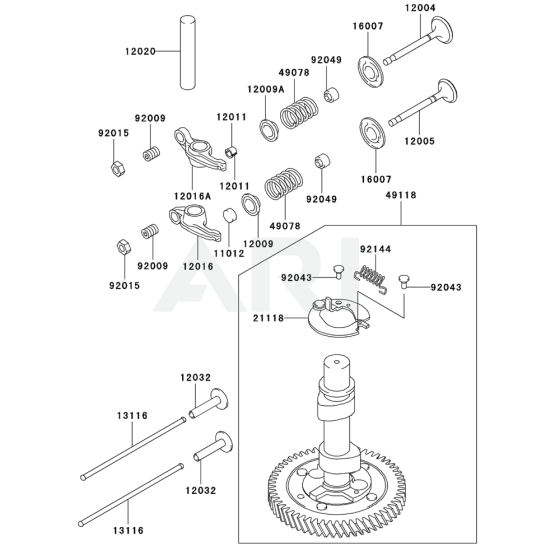 Valve / Camshaft for Kawasaki FC401V Engine