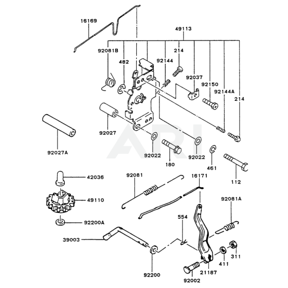 Control Equipment for Kawasaki FC540V Engine