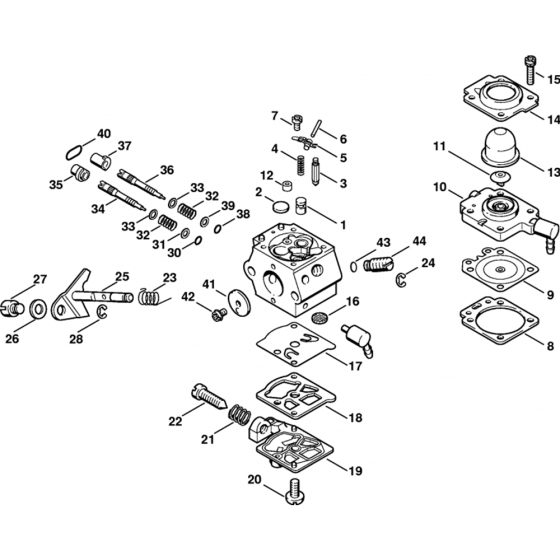 Carburetor WT-227 Assembly for Stihl FC 72 Lawn Edger