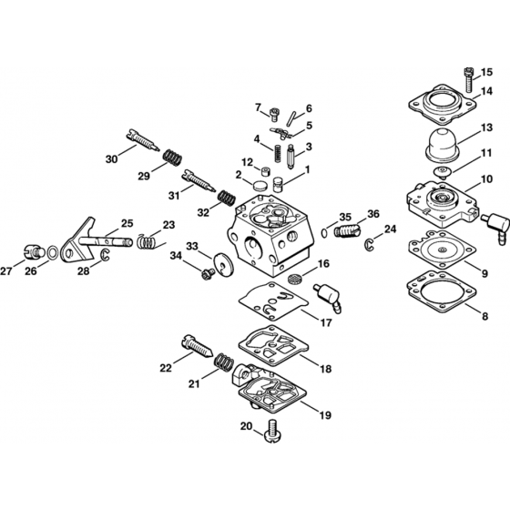 Carburetor WT-447 Assembly for Stihl FC 75 Lawn Edger