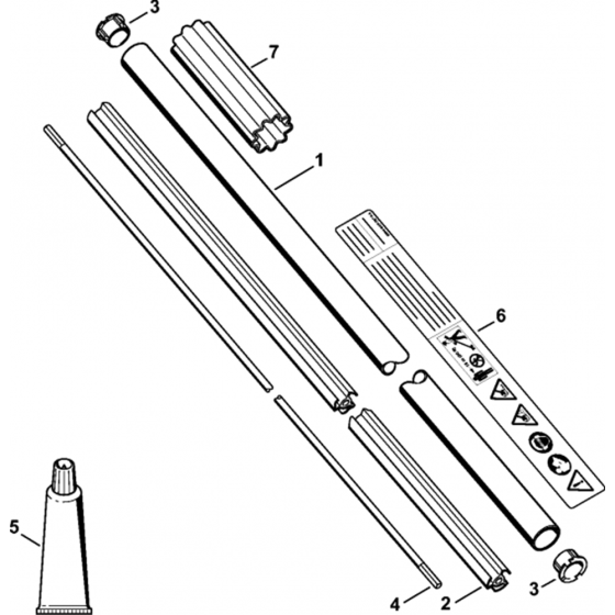 Drive Tube Assembly for Stihl FC 83 Lawn Edger