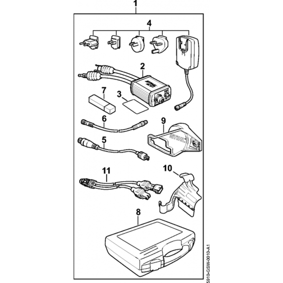 Diagnostic unit MDG 1 Assembly for Stihl FC 83 Lawn Edger