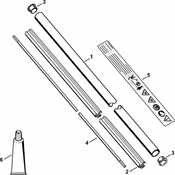 Drive Tube Assembly for Stihl FC 95 Lawn Edger