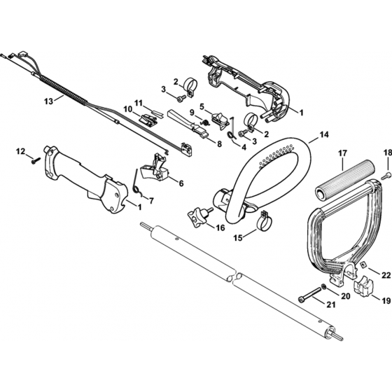 Handle, Loop Handle Assembly for Stihl FC 90 / FC 95 Lawn Edger