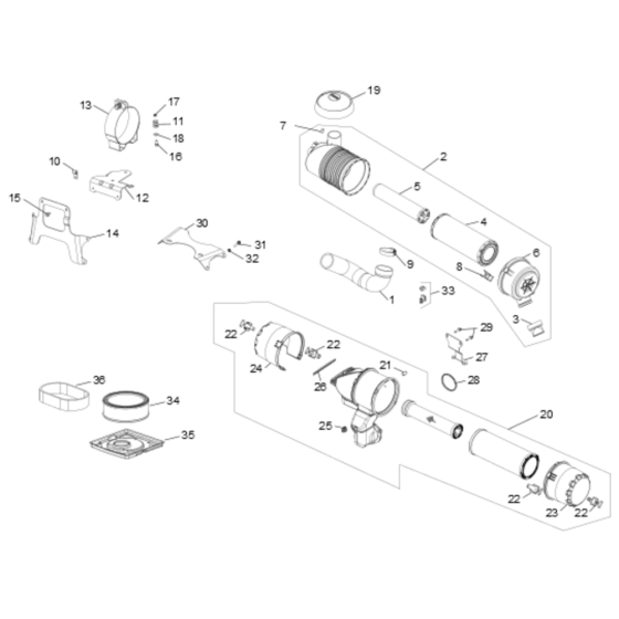 Air Intake for Kohler FCV740 Engines