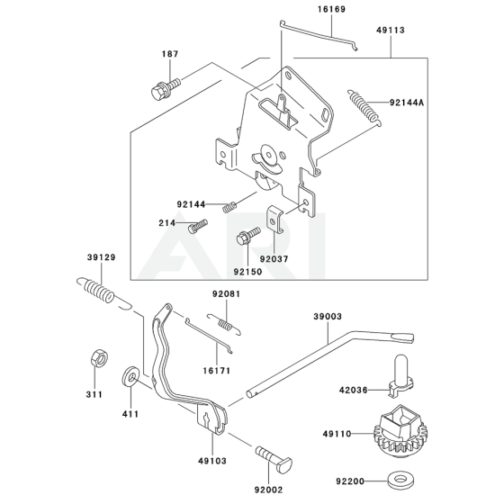 Control Equipment for Kawasaki FD440V Engine