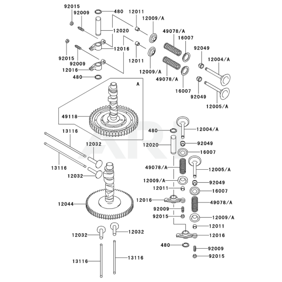 Valve / Camshaft for Kawasaki FD501V Engine