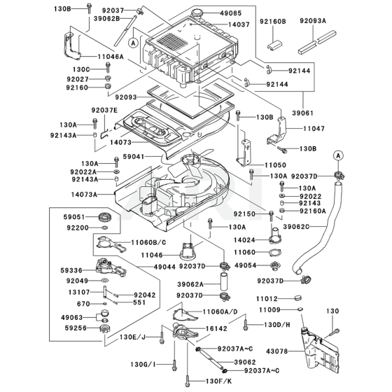 Cooling Equipment for Kawasaki FD611V Engine