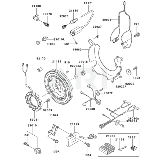 Electric Equipment for Kawasaki FD620D Engine