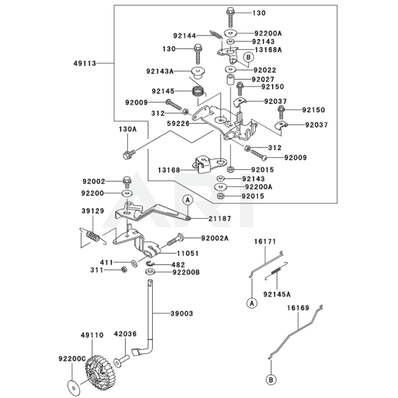 Control Equipment for Kawasaki FD711D Engine