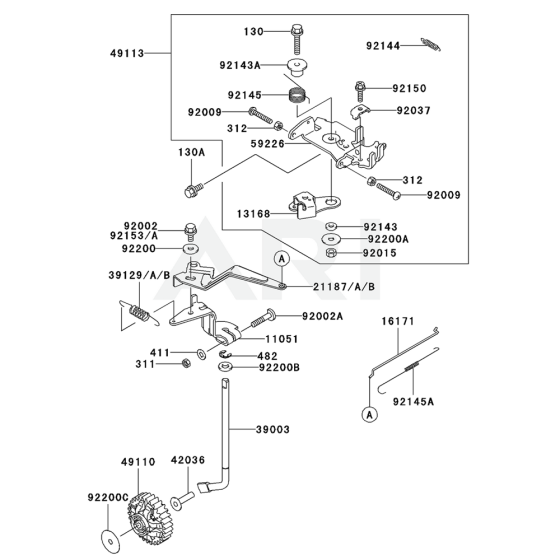 Control Equipment for Kawasaki FD791D Engine