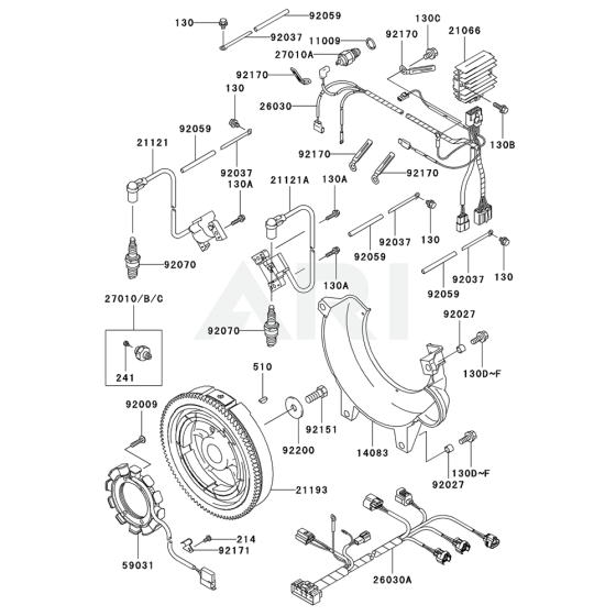 Electric Equipment for Kawasaki FD791D Engine