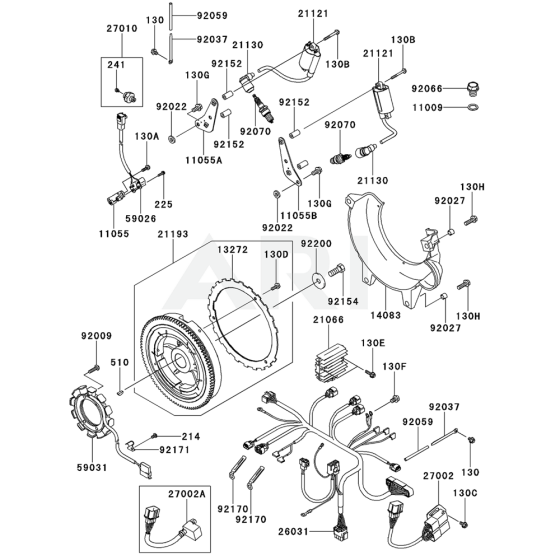 Electric Equipment for Kawasaki FD851D Engine