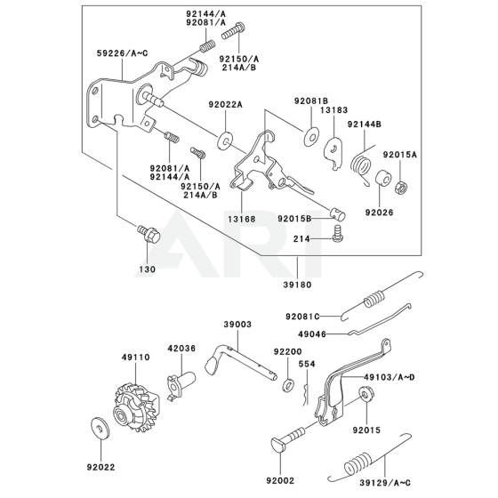 Control Equipment for Kawasaki FE170D Engines