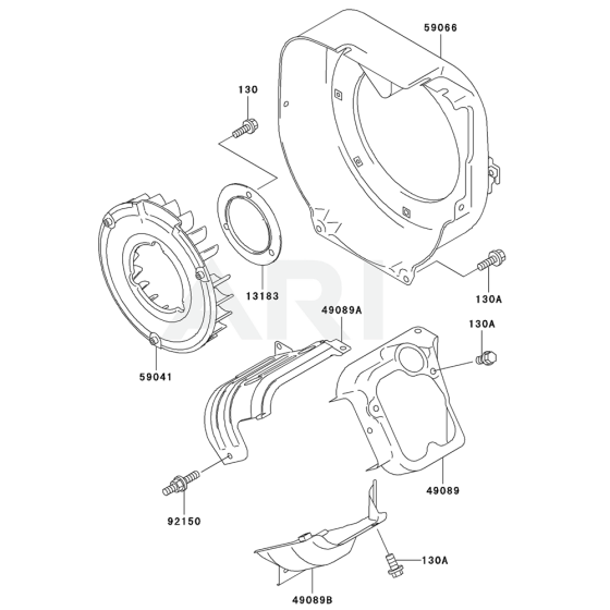 Cooling Equipment for Kawasaki FE250D Engines