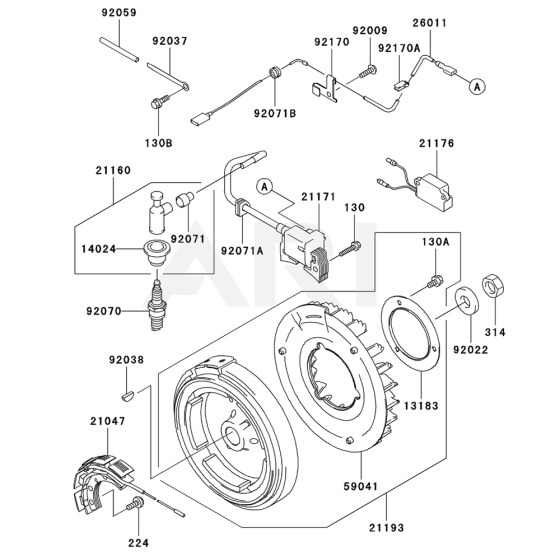 Electric Equipment for Kawasaki FE290R Engines