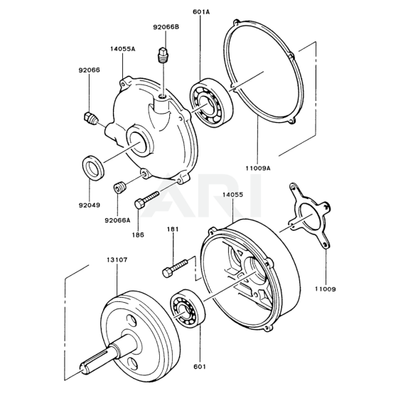 P.T.O Equipment for Kawasaki FG150R Engine