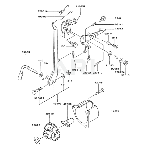 Control Equipment for Kawasaki FG270G Engine