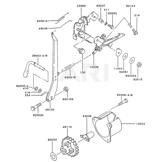 Control Equipment for Kawasaki FG300D Engine