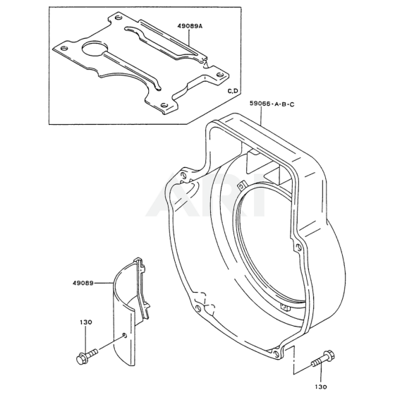 Cooling Equipment for Kawasaki FG300D Engine