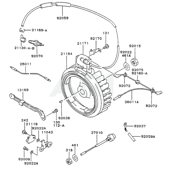 Electric Equipment for Kawasaki FG300D Engine