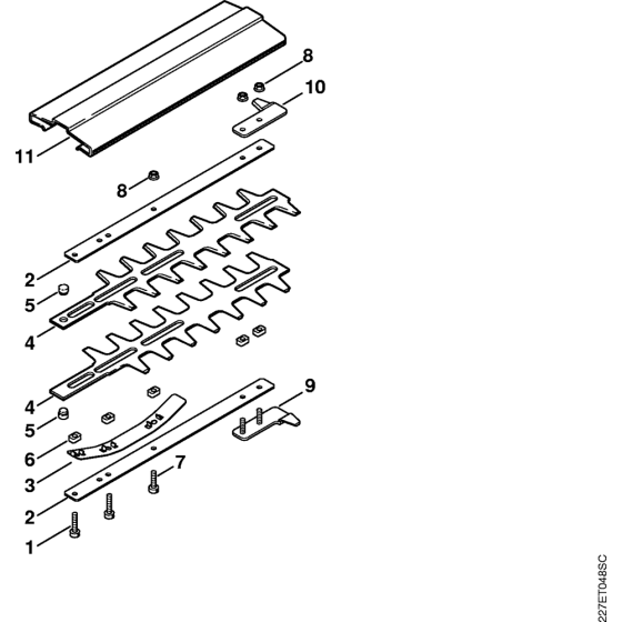 Blade for Stihl FH-KM 0-90 Degree KombiTool