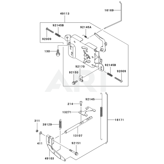 Control Equipment for Kawasaki FH451V Engine