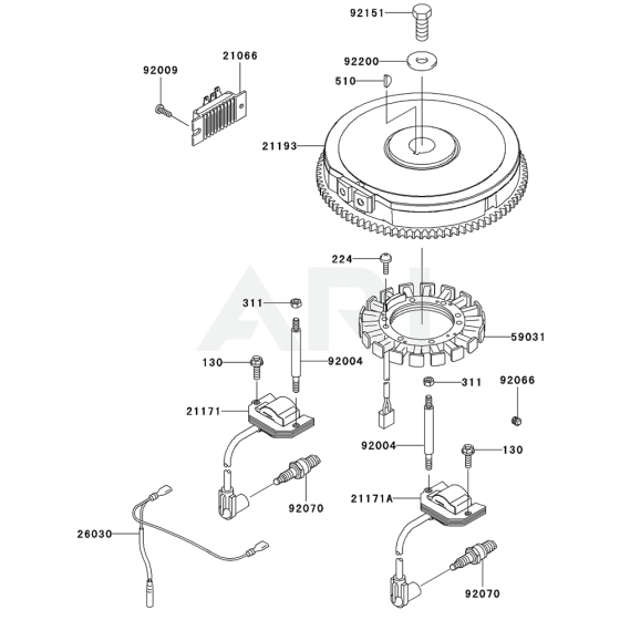 Electric Equipment for Kawasaki FH480V Engine