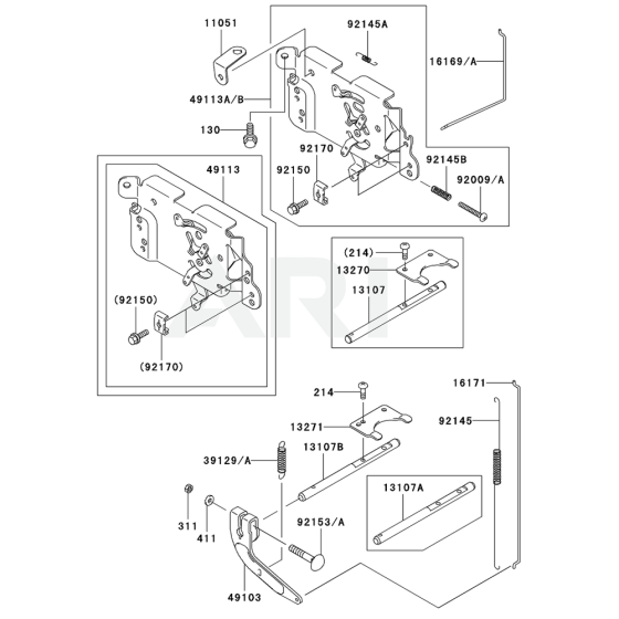 Control Equipment for Kawasaki FH500V Engine