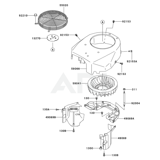 Cooling Equipment for Kawasaki FH541V Engine