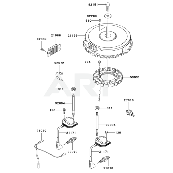 Electric Equipment for Kawasaki FH541V Engine